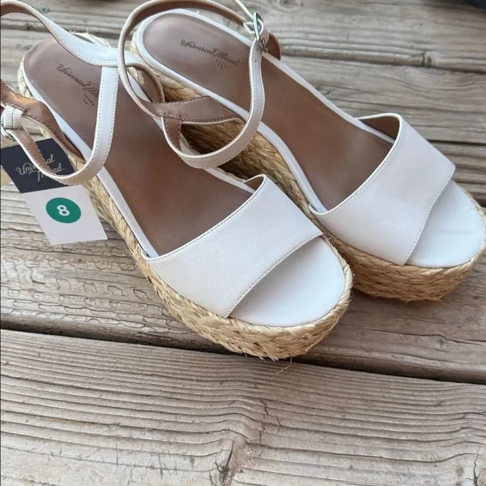 Universal Thread Women's Alisha 8 Platform Wedge Heels w/ Memory Foam size 8
